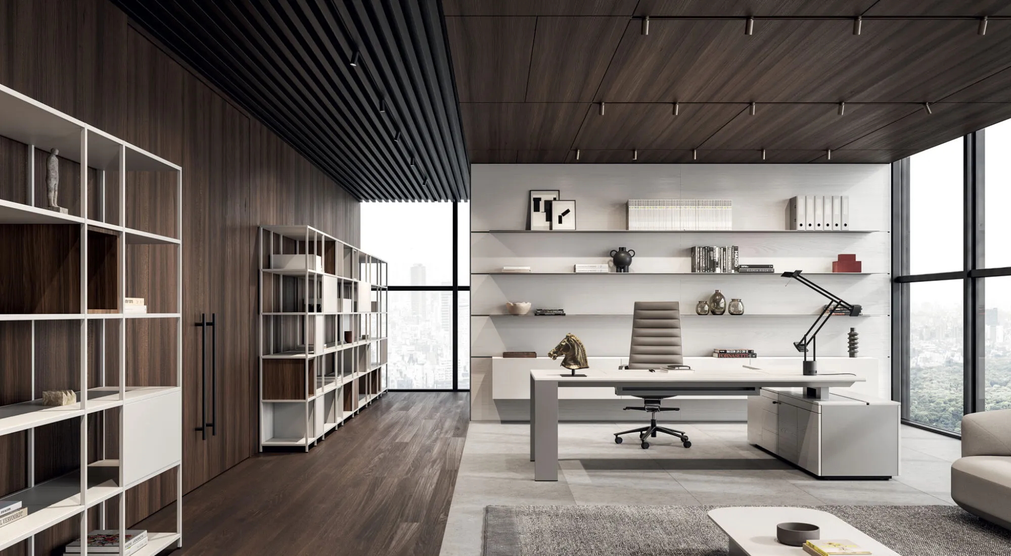 Designer office desks Refined and functional solutions by Frezza